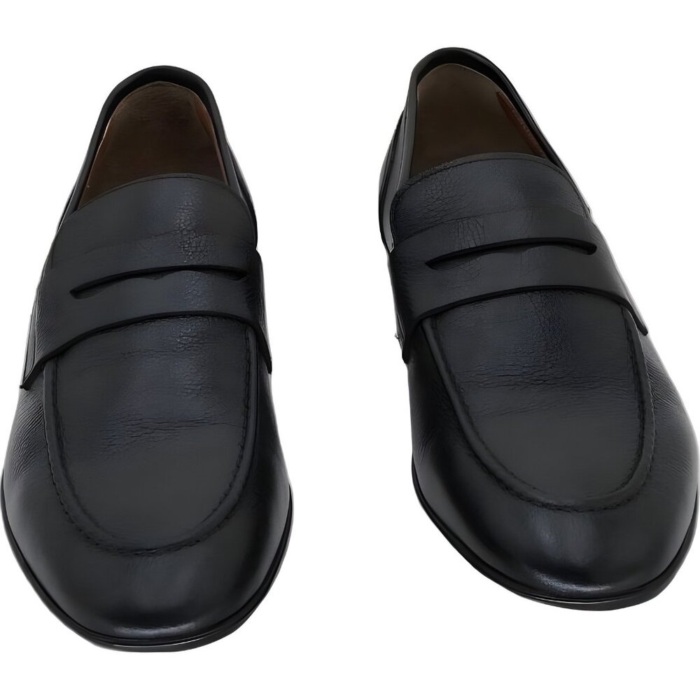 Bruno Magli Men's Black Leather Penny Loafers Size 11 M - Picture 5 of 6
